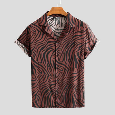 Fit Men Business Short Sleeve Collar Shirts — Mens Dress Shirts