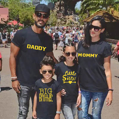 Parent-Child Family Summer Short-Sleeved T-Shirt — Mens T Shirts