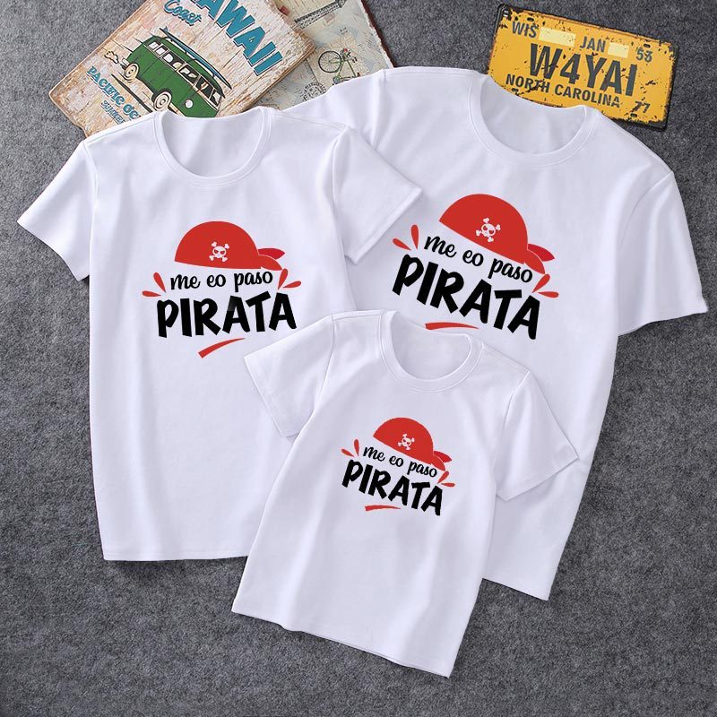 T-shirt rond parent-enfant avec impression simple — T-shirts pour hommes