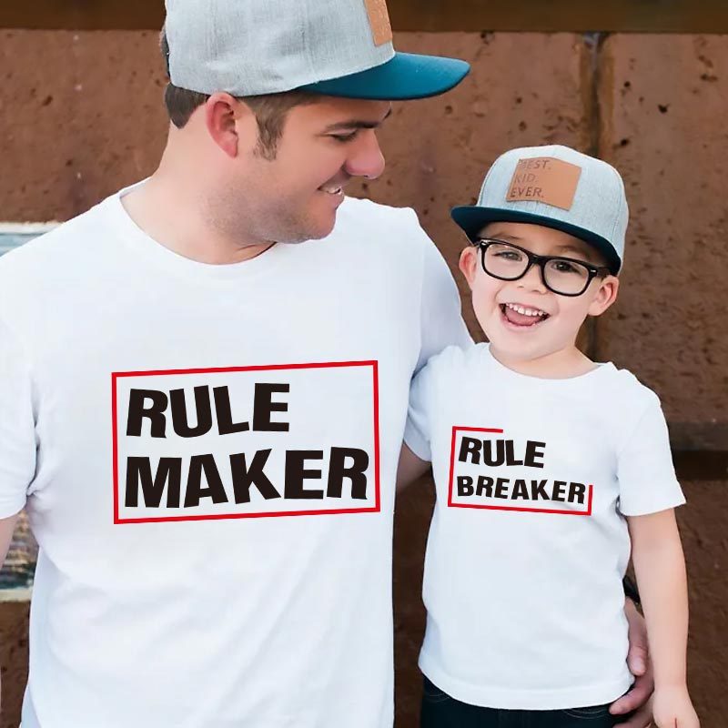 T-Shirts à Col Rond à Manches Courtes pour Famille — T-shirts pour hommes