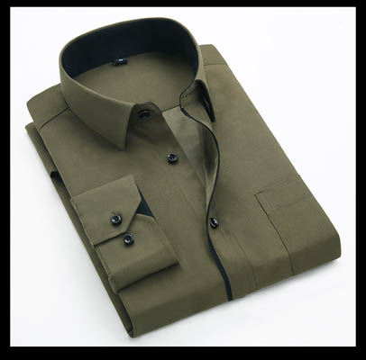 Chemise Slim à Manches Longues Style Coréen pour Homme