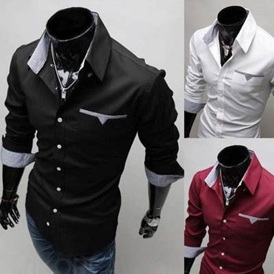 Mens Long Sleeve Luxury Dress Shirts — Womens Dresses