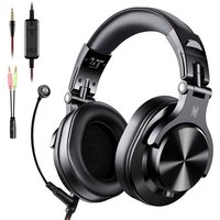 Professional Wired Headphones with Hi-Res Stereo Sound, Dual Connectivity, and Integrated Microphone