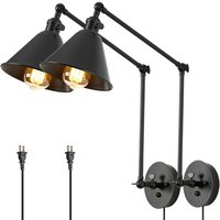 Ensemble de Sconces Muraux - Noir Mat et Accents en Laiton — Amplificateurs audio et DAC