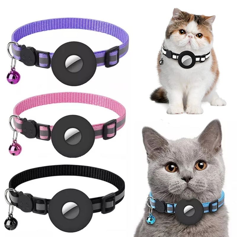 Collier Réfléchissant Étanche pour AirTag pour Chiens et Chats — Collier pour chien