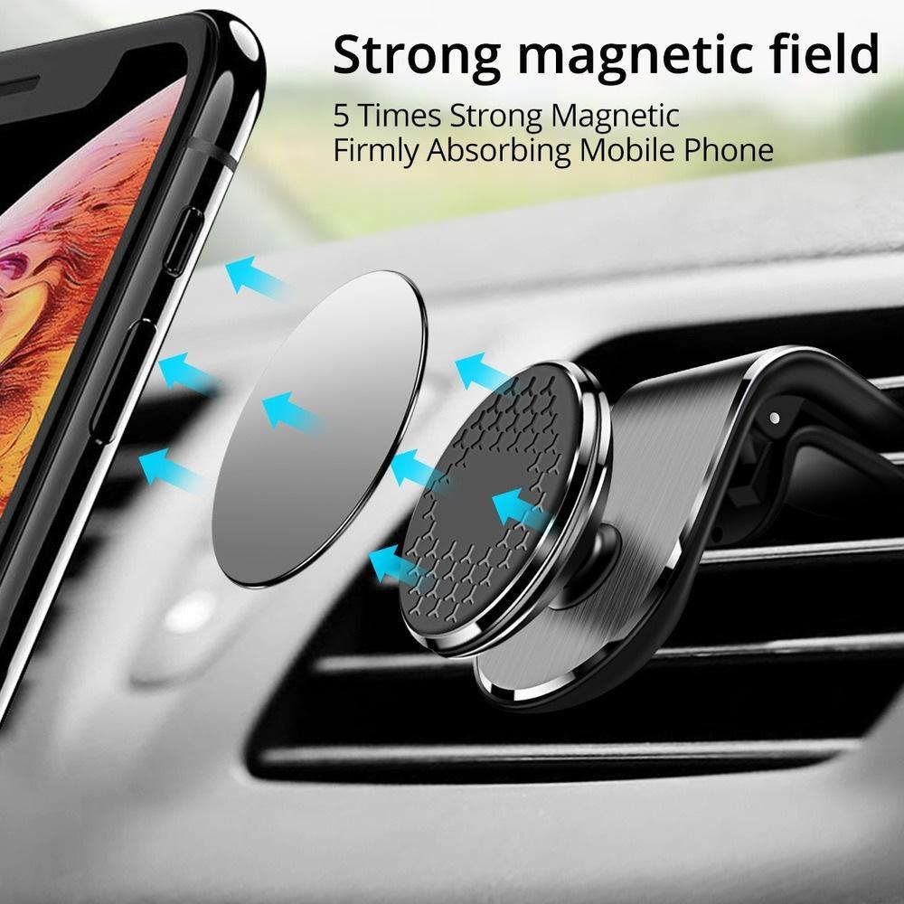 Premium Magnetic Car Vent Phone Mount for Smartphones & GPS