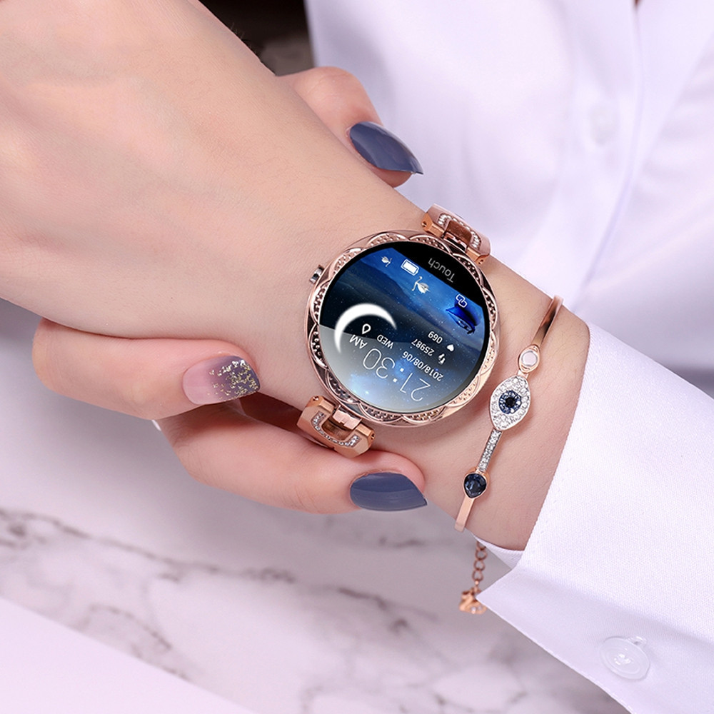 Women's Waterproof Smartwatch with GPS, Fitness Tracking, and Heart Rate Monitor