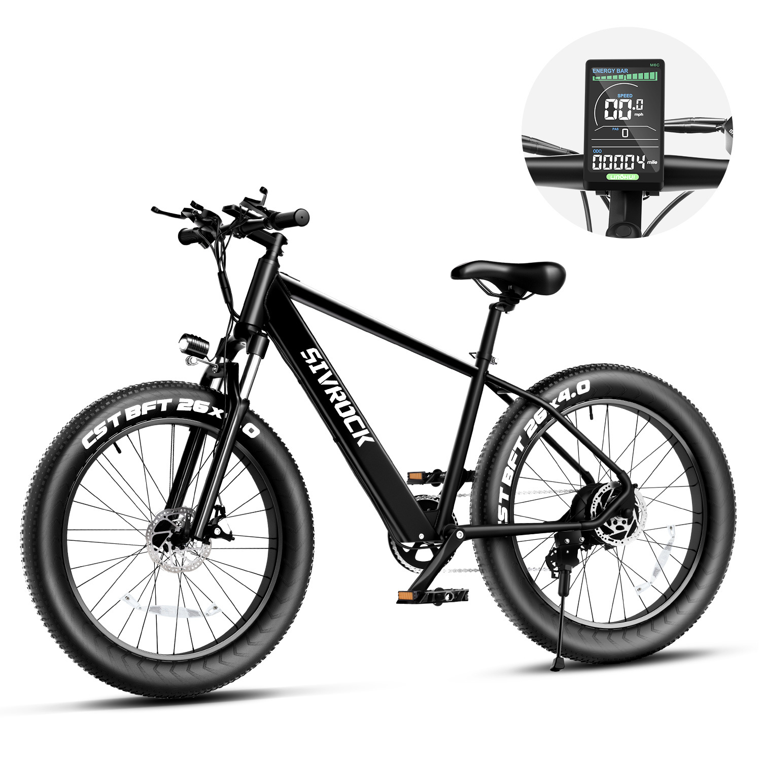 Sivrock 1000W Fat Tire Electric Mountain Bike for All-Terrain Adventures