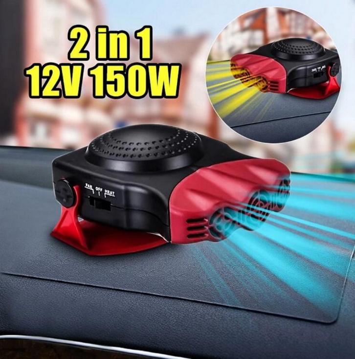 Chauffage de voiture portable 12V et dégivreur de pare-brise avec mode ventilateur — Chauffage de voiture portatif