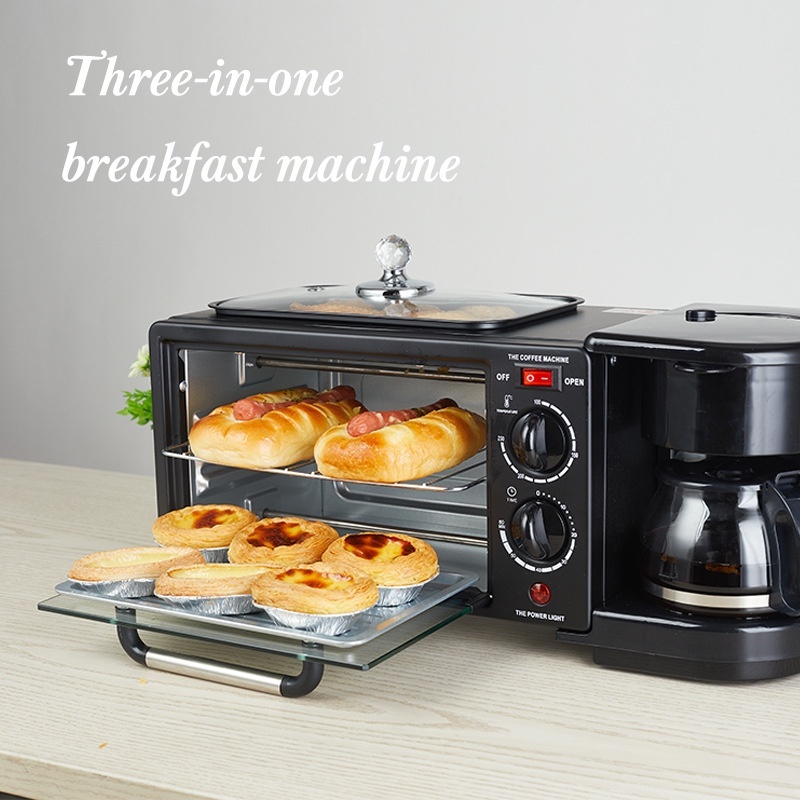Compact 3-in-1 Breakfast Station: Toaster Oven, Coffee Maker & Griddle — Coffee Maker