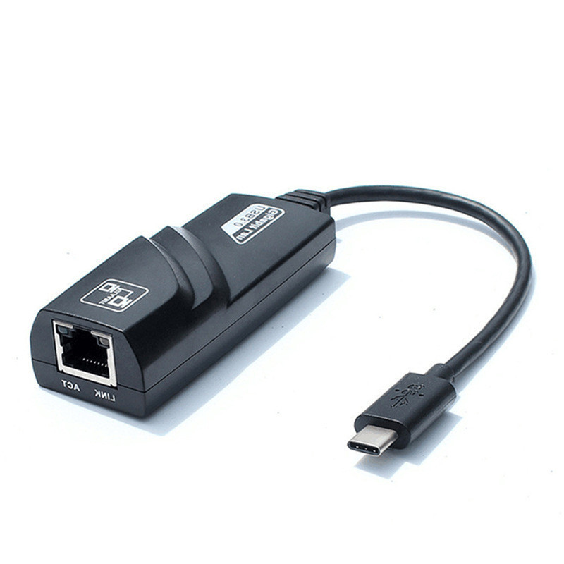 USB-C to Gigabit Ethernet Adapter with 3-Port USB 3.0 Hub for Laptops, Tablets & Smartphones