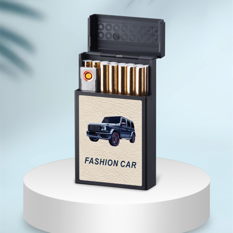 Premium Patterned Lighter & Cigarette Case — Phone Case