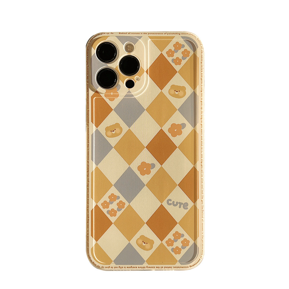 Geometric Rhombus Grid Designer iPhone Case — Phone Case