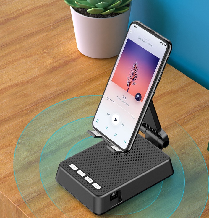 Portable Bluetooth Speaker Stand with HD Microphone & 360° Immersive Audio