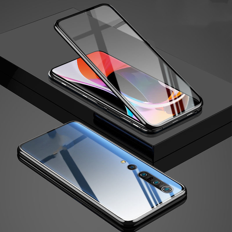 Xiaomi Mi 10 / Mi 10 Pro Double-Sided Magnetic Tempered Glass Phone Case — Phone Case