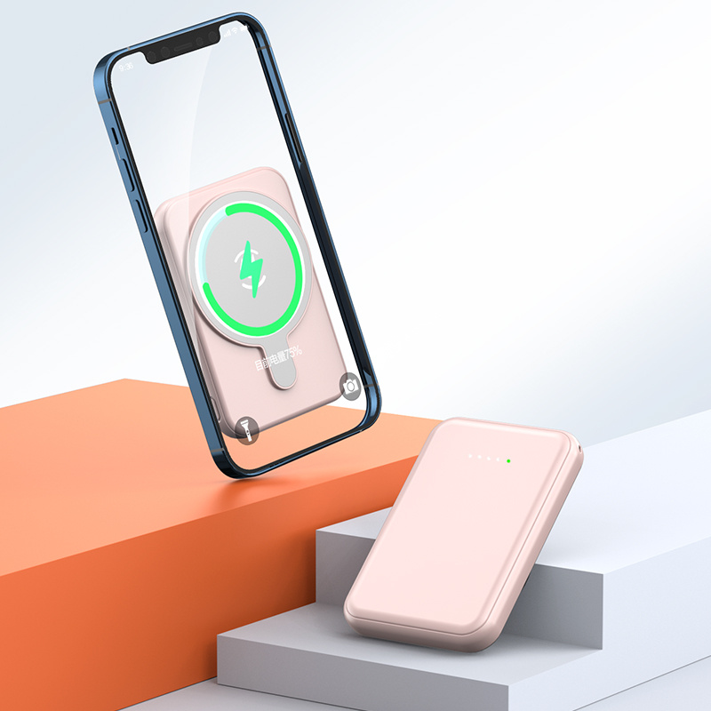 Banque d'alimentation sans fil magnétique de 5000mAh — Banque d'alimentation de chargeur portable