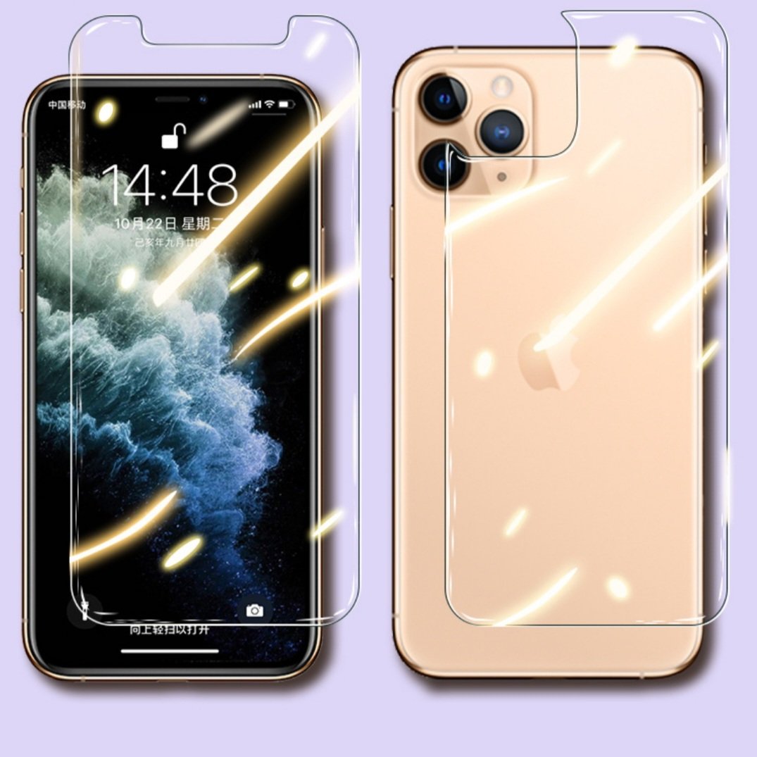 Protecteur d'Écran en Verre Trempé pour iPhone - Options Avant & Arrière — Coque de téléphone