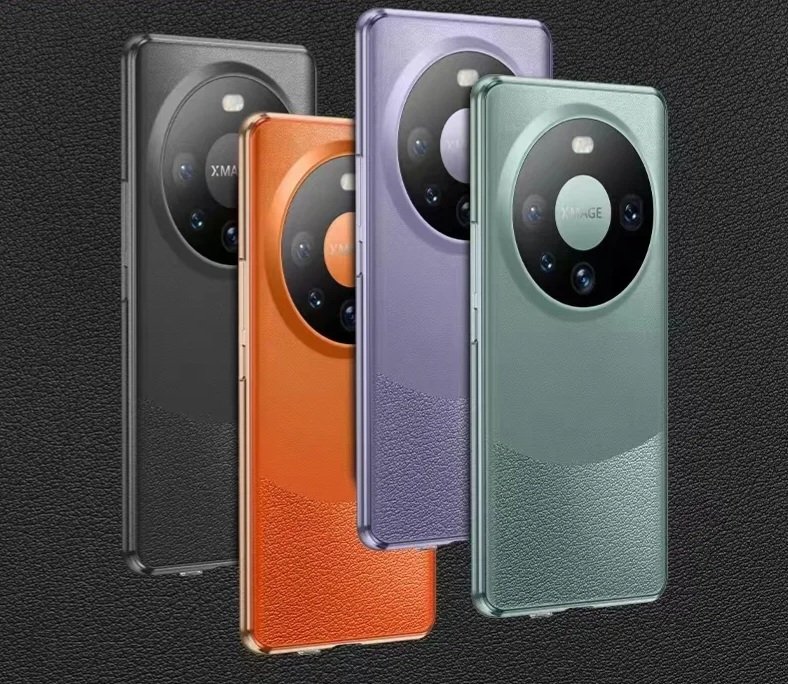 Luxury Leather & Metallic Kickstand Phone Case for Huawei Mate 40 / Mate 40 Pro — Phone Case