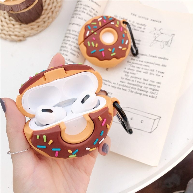 Donut-Shaped Silicone Protective Case for Apple AirPods (1st/2nd Gen & Pro) — Phone Case