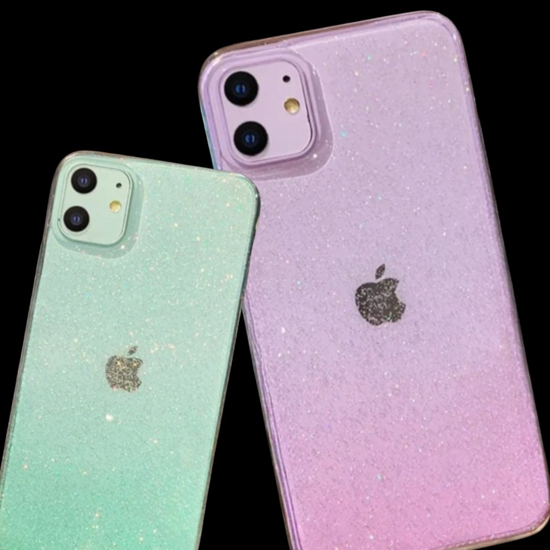 Coque en Silicone Transparent avec Paillettes pour iPhone 11/11 Pro/11 Pro Max — Coque de téléphone