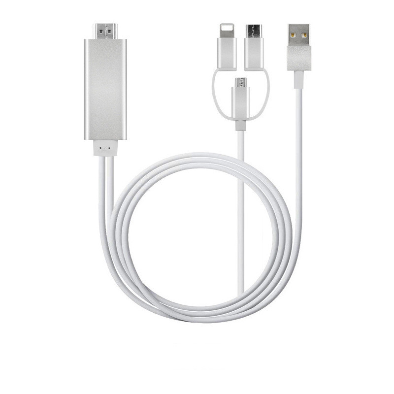 Câble Adaptateur HDMI Universel pour Appareils iOS et Android — Chargeur Rapide Usb C