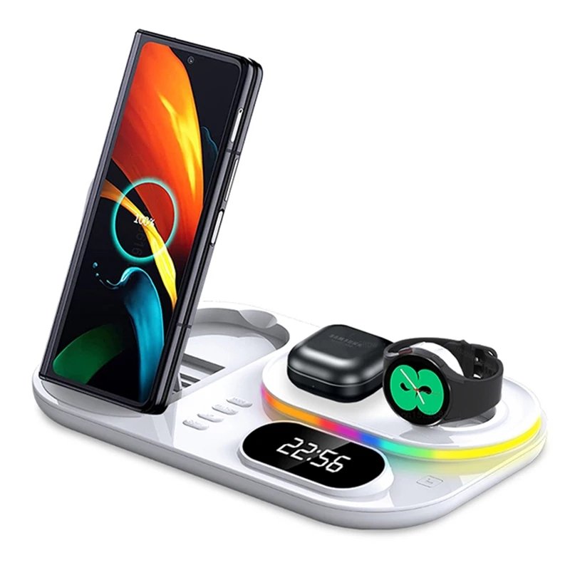 Magnetic 4-in-1 Wireless Charging Station & Portable Power Bank