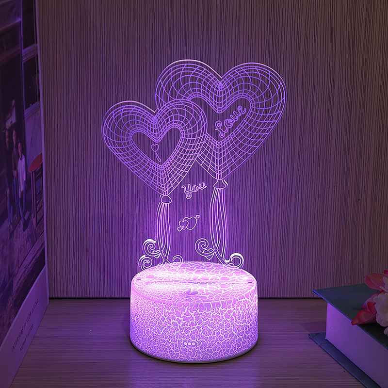 Symbolic 3D LED Illusion Lamp with Touch & Remote Control