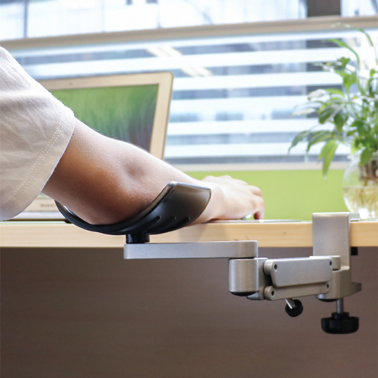 Tapis de Souris Ergonomique Ajustable avec Support pour Poignet et Bras