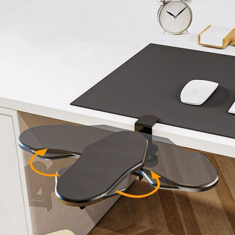 Tapis de Souris Ergonomique avec Extension Rotative et Support pour Poignet