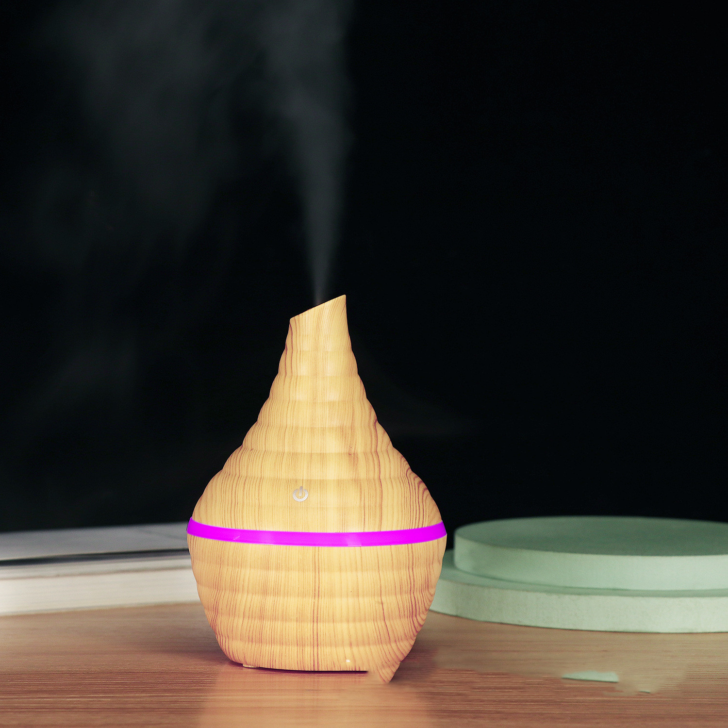 Elegant USB Essential Oil Diffuser & Humidifier with LED Ambiance — Humidifier