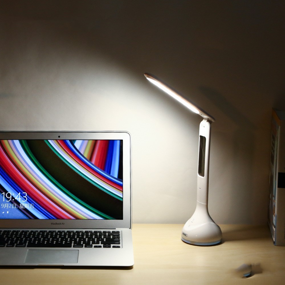 Modern LED Desk Lamp with Customizable Ambiance & Eye-Caring Technology