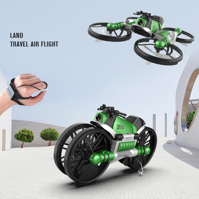 2-in-1 Transformable RC Drone & Motorcycle with FPV Camera — Audio Amplifiers & DACs