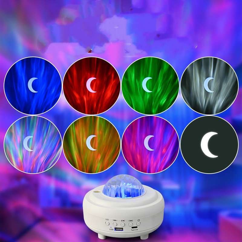 Galaxy Star Projector with Bluetooth Speaker & LED Night Light