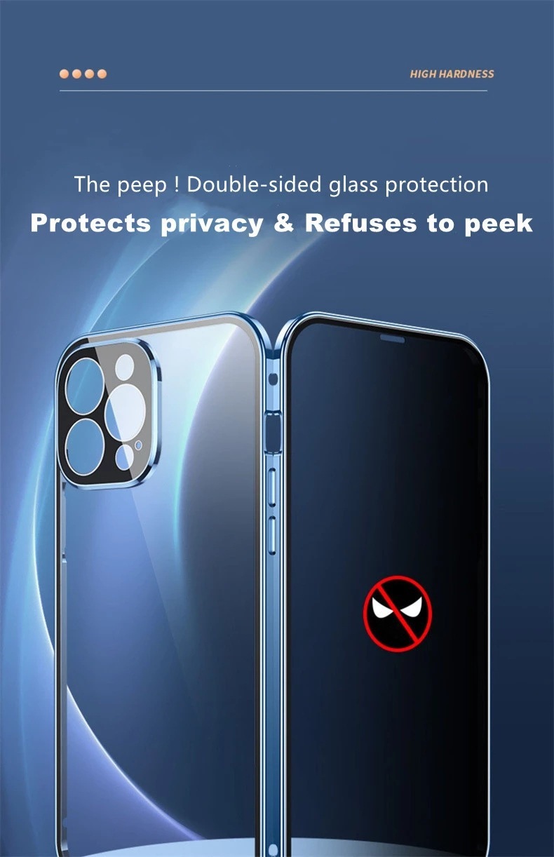 Magnetic Privacy Screen Protector Phone Case for iPhone — Phone Case