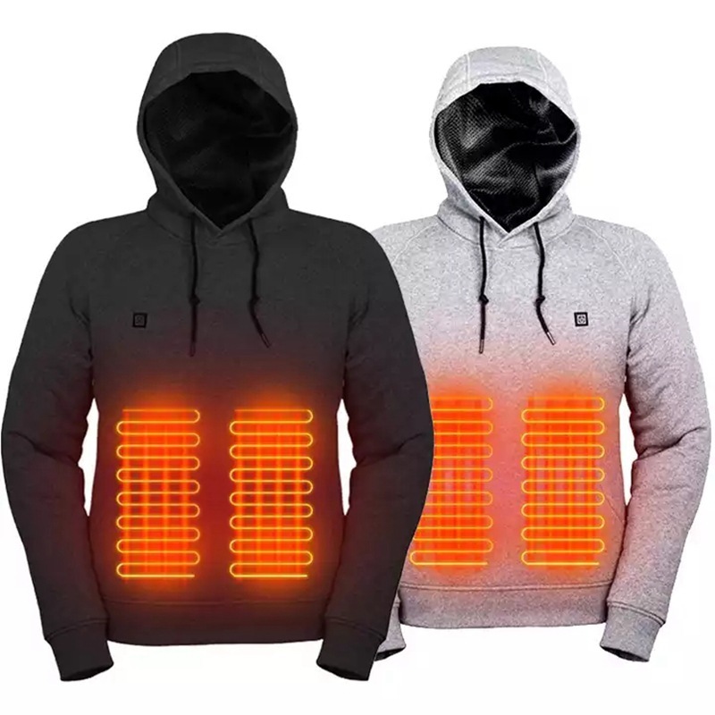 Veste à Capuche Chauffante USB pour Hommes — Sweats à capuche pour hommes