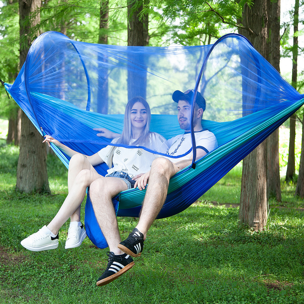 Hamac Pop-Up Automatique avec Moustiquaire pour Détente en Plein Air — Hamacs