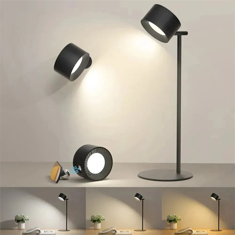 Magnetic LED Table Lamp with 360° Rotation, Touch & Remote Control