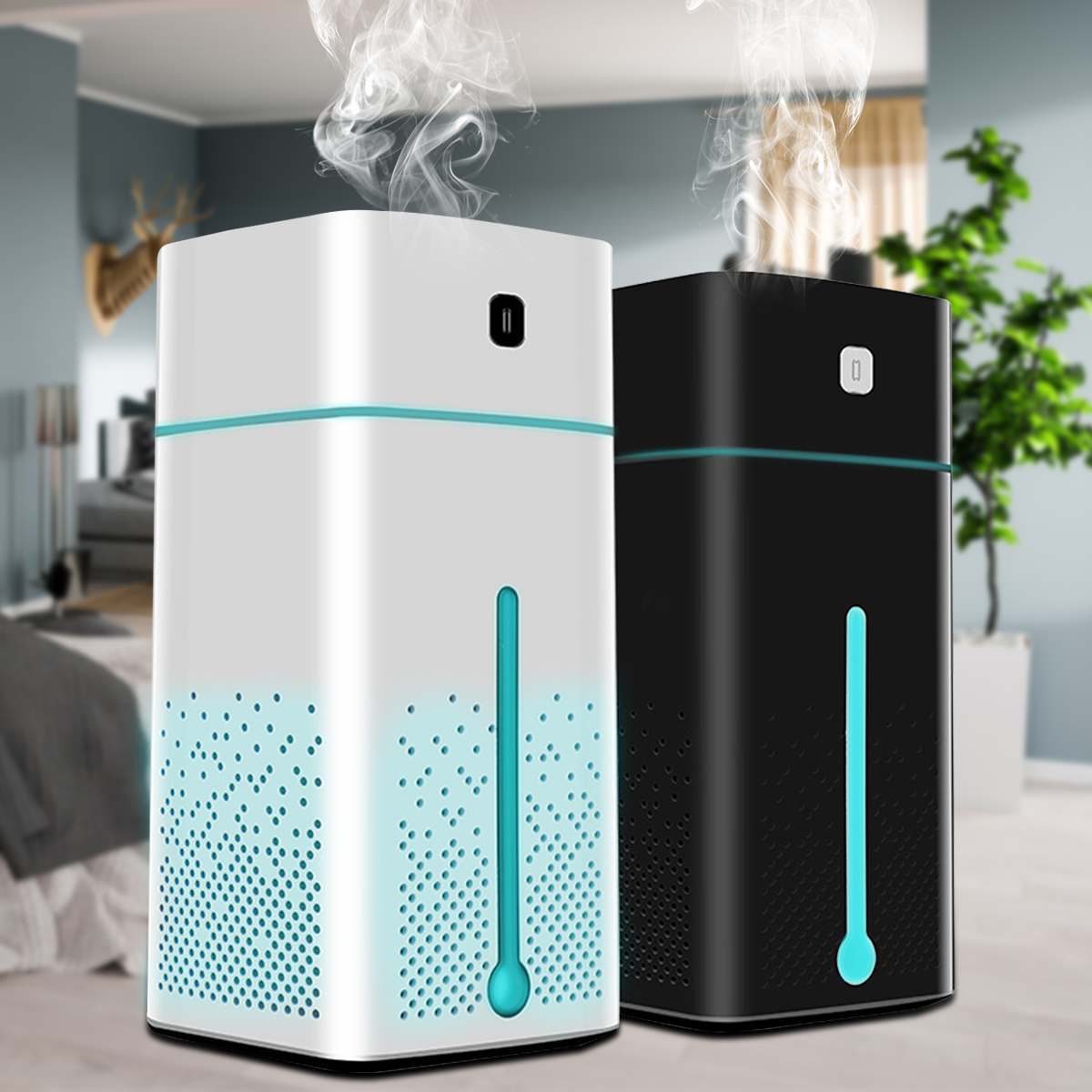 Compact 2-in-1 Air Purifier & Humidifier with Essential Oil Diffuser — Air Purifier