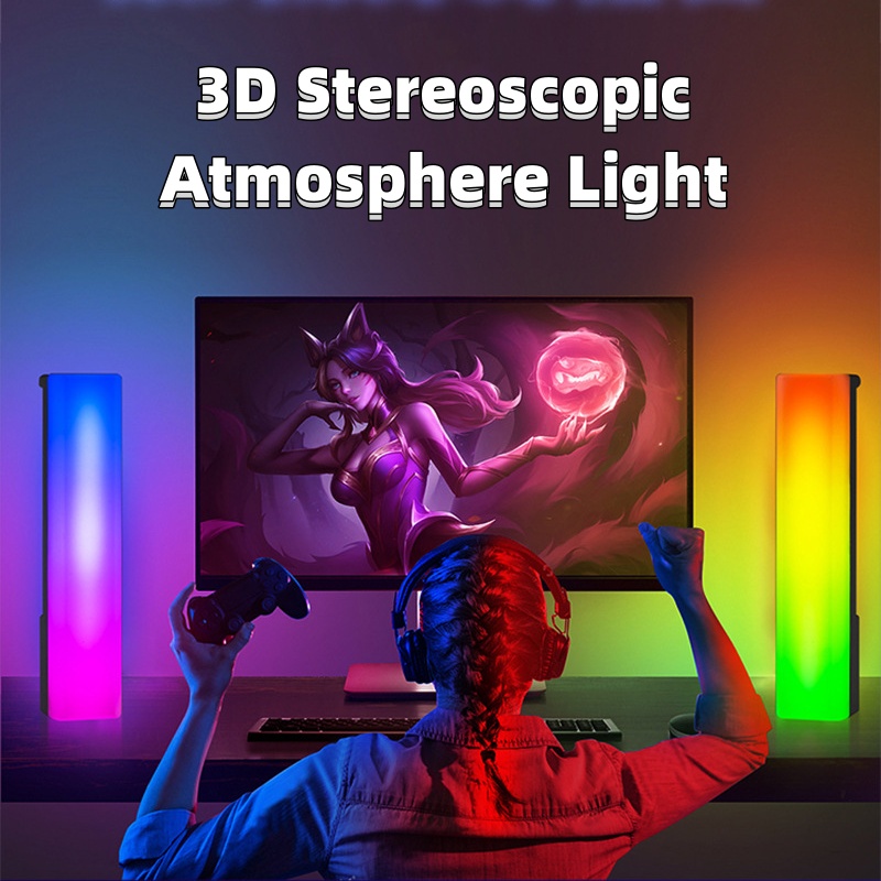 Voice-Activated RGB Music Rhythm Lamp for Gaming & Home Decor