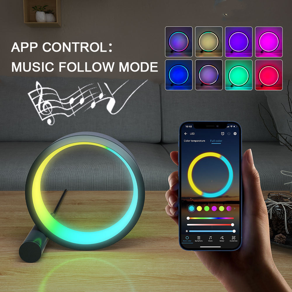 Smart RGB LED Sunset Projection Lamp with App & Music Sync