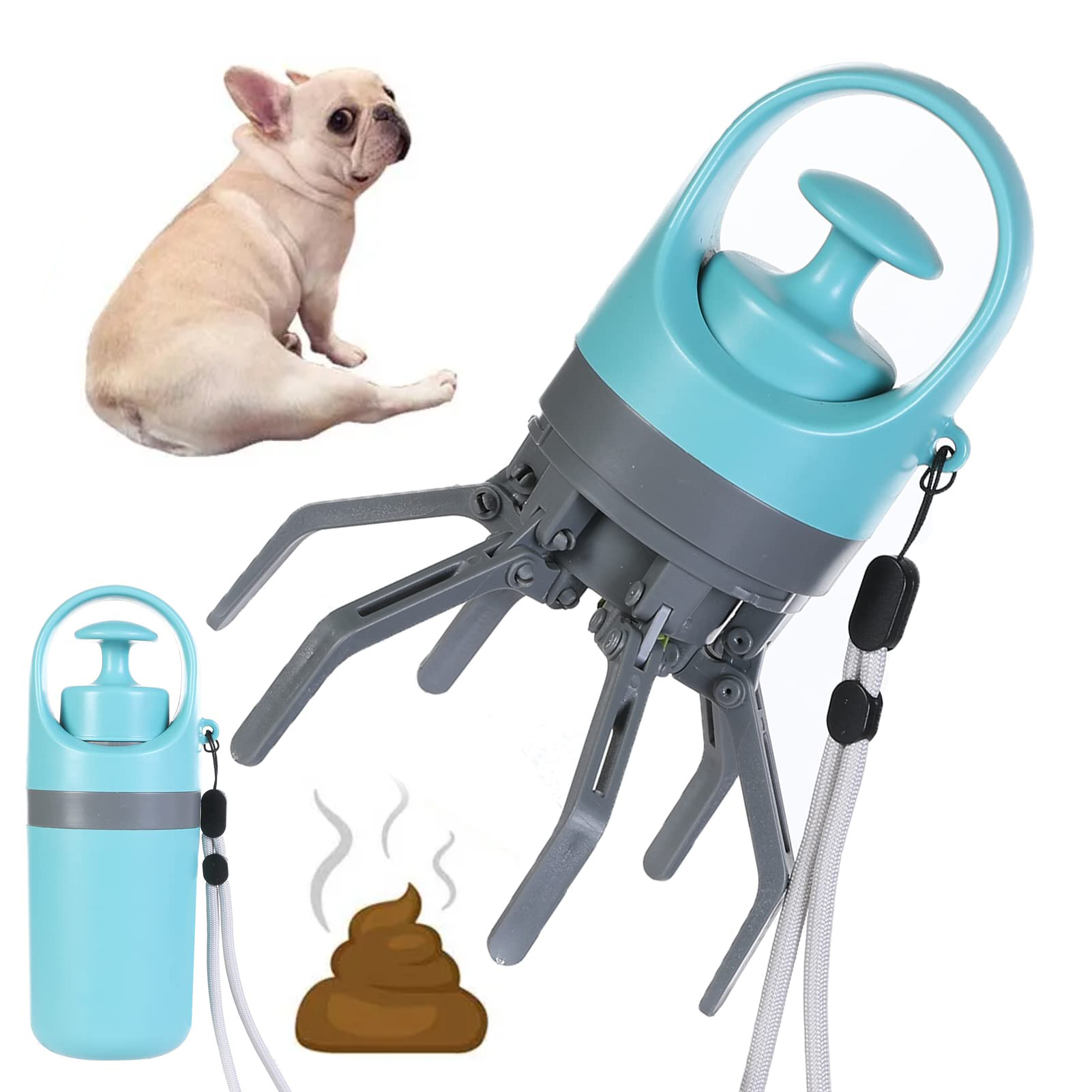 Premium Pet Waste Scooper with Integrated Bag Dispenser | Eight-Claw Design — Dog Toys