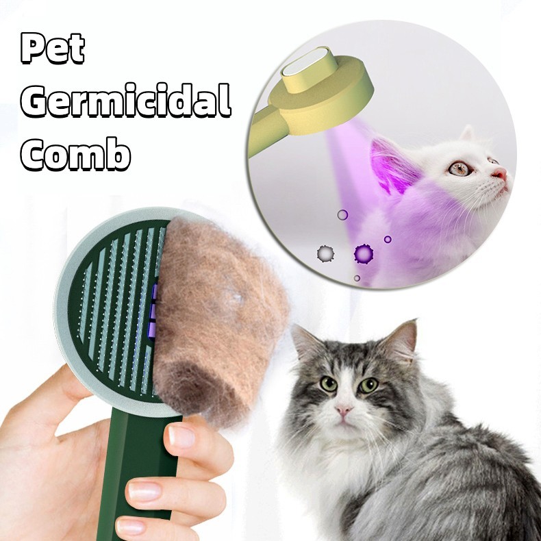 Peigne de toilettage rechargeable USB pour désépaississement et désinfection — Kit de toilettage pour chien