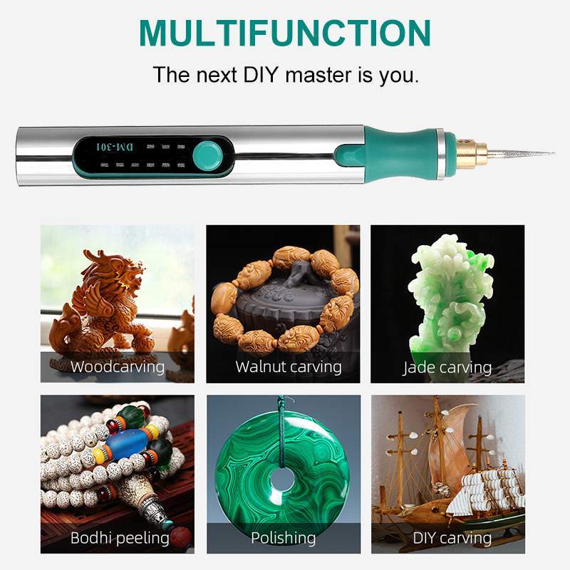 Kit de stylo de gravure et de meulage sans fil avec vitesse réglable — Amplificateurs audio et DAC