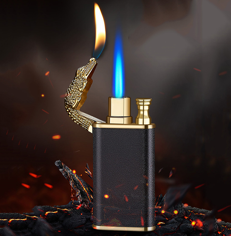 Briquet Torche Antivent à Double Flamme - Designs Dauphin & Crocodile — Amplificateurs audio et DAC