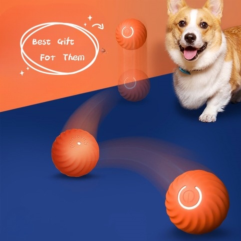 Balle de Jouet Interactif Intelligent pour Chien - Rechargeable USB et Durable — Jouets pour chiens