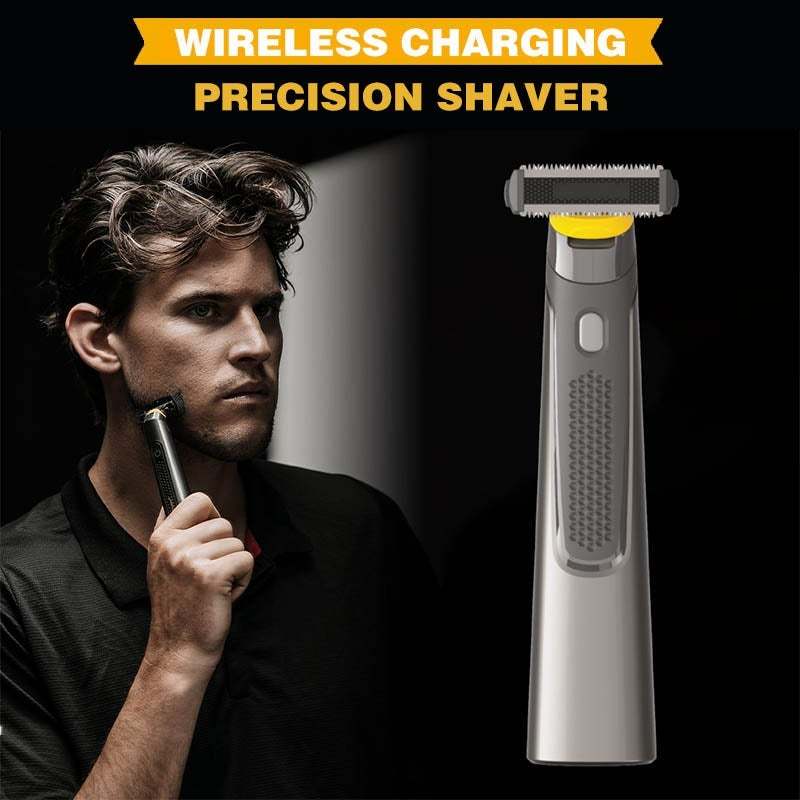 Men's Wireless Precision Rechargeable Shaver with Replaceable Blades — Personal Trimmers