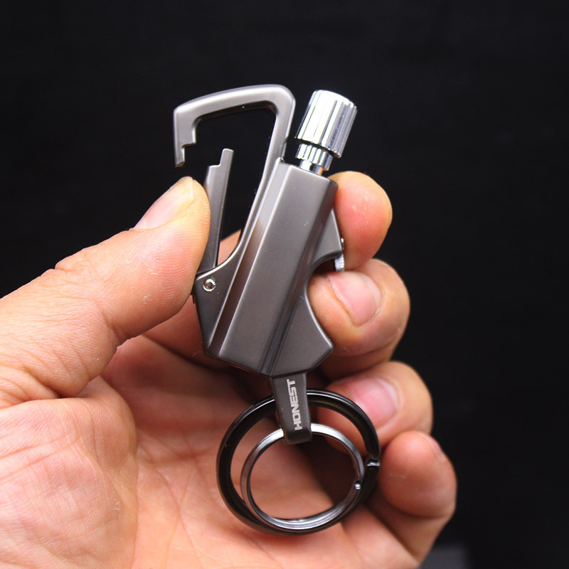 Indestructible Flint Keychain Lighter - Permanent Match & Bottle Opener — Camping Tools