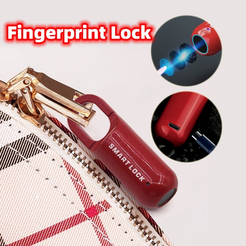 Rechargeable Fingerprint Smart Lock for Travel & Everyday Security