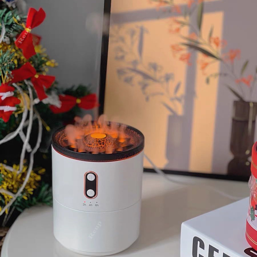 Volcanic Flame Aroma Diffuser & Humidifier with Jellyfish Mist Effect