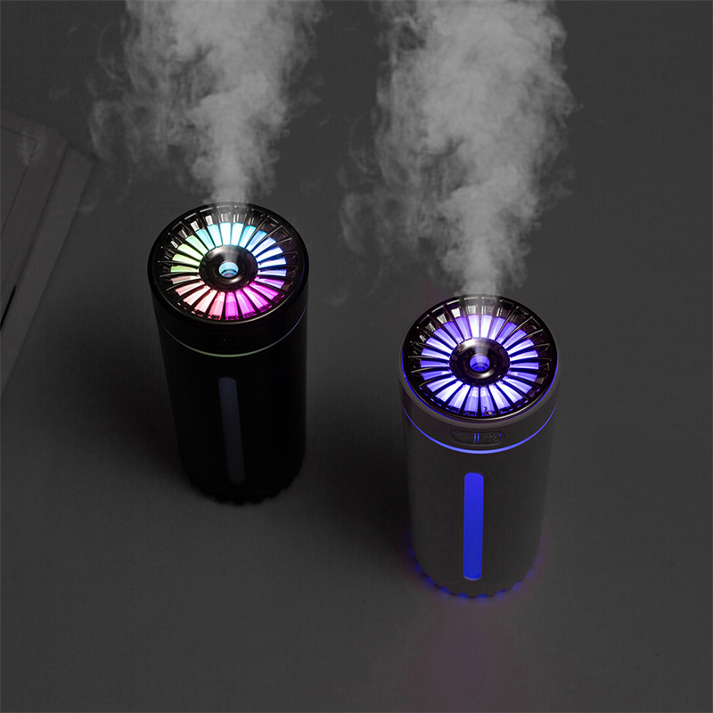Wireless Ultrasonic Humidifier with Ambient Lighting – Rechargeable & Portable for Home & Car
